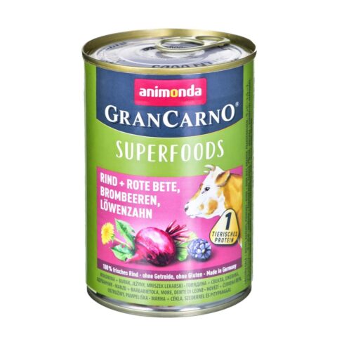Υγρό φαγητό Animonda GranCarno Superfoods Blackberry Βόειο κρέας 400 g