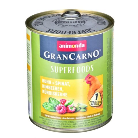 Υγρό φαγητό Animonda GranCarno Superfoods Βατόμουρο Κοτόπουλο Κολοκύθα Σπανάκι