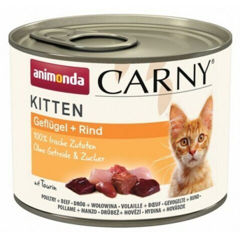 Γατοτροφή Animonda Carny Kitten Βόειο κρέας Πουλιά 200 g