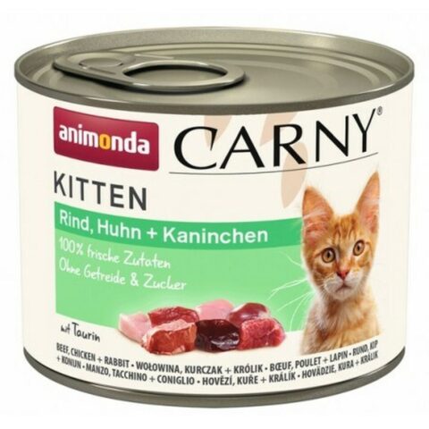 Γατοτροφή Animonda Carny Kitten Κοτόπουλο Βόειο κρέας Κουνέλι 200 g