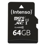 Κάρτα Μνήμης Micro SD με Αντάπτορα INTENSO 34234 UHS-I XC Premium Μαύρο