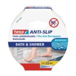 Κολλητική ταινία TESA Anti slip bath & shower 5mx25mm Αντιολισθητικό Διαφανές PVC (1 Τεμάχια)