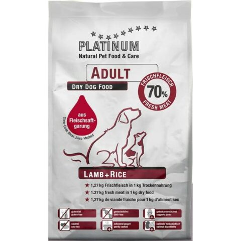 Φαγητό για ζώα Platinum Adult Lamb + Rice Ενηλίκων Αρνί 5 kg