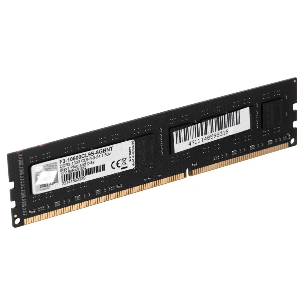 Μνήμη RAM GSKILL PC3-10600 CL5 8 GB