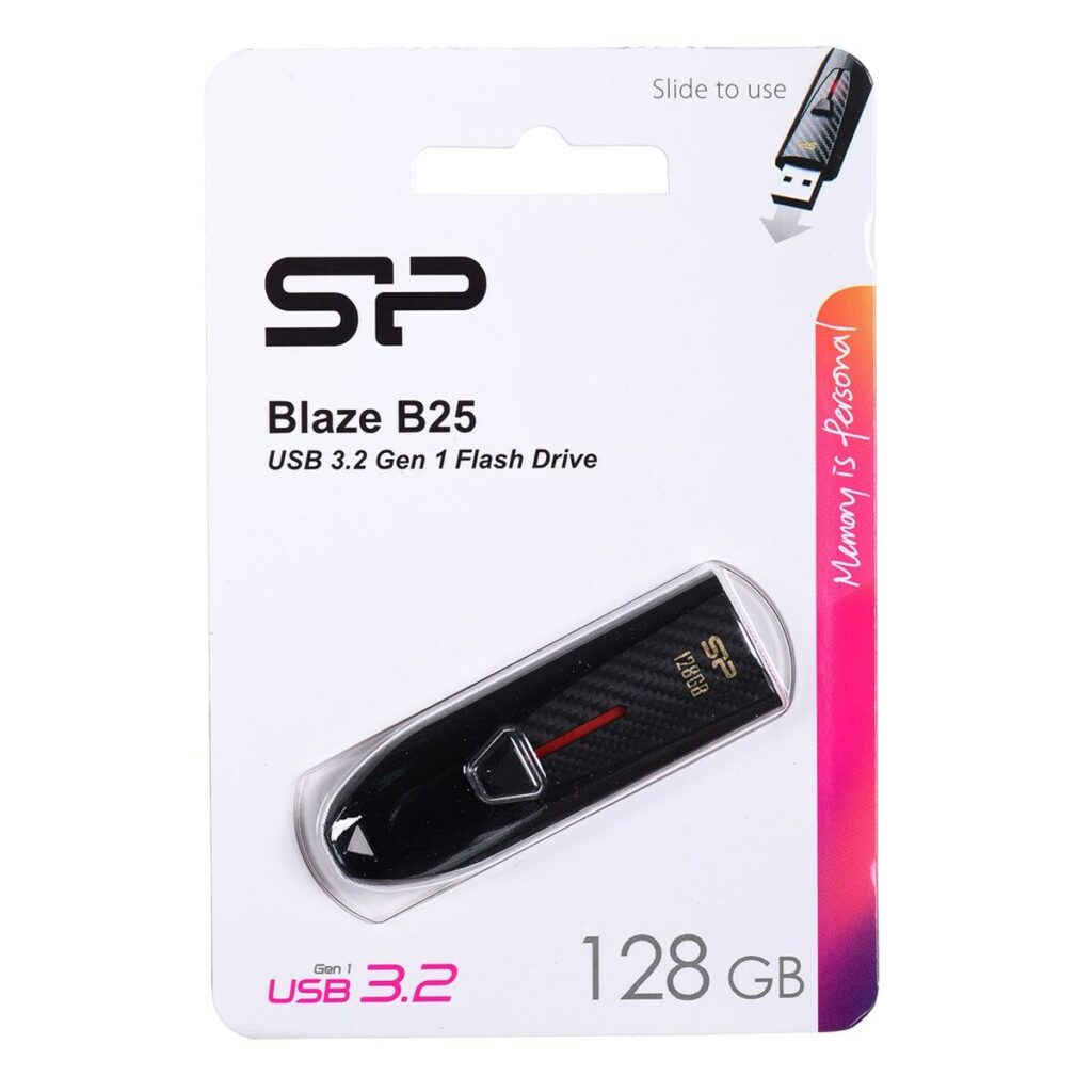 Στικάκι USB Silicon Power Blaze B25 Μαύρο 128 GB