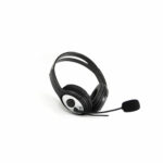 Ακουστικά με Μικρόφωνο CoolBox COO-AUM-01 Μαύρο Μαύρο/Ασημί Ασημί