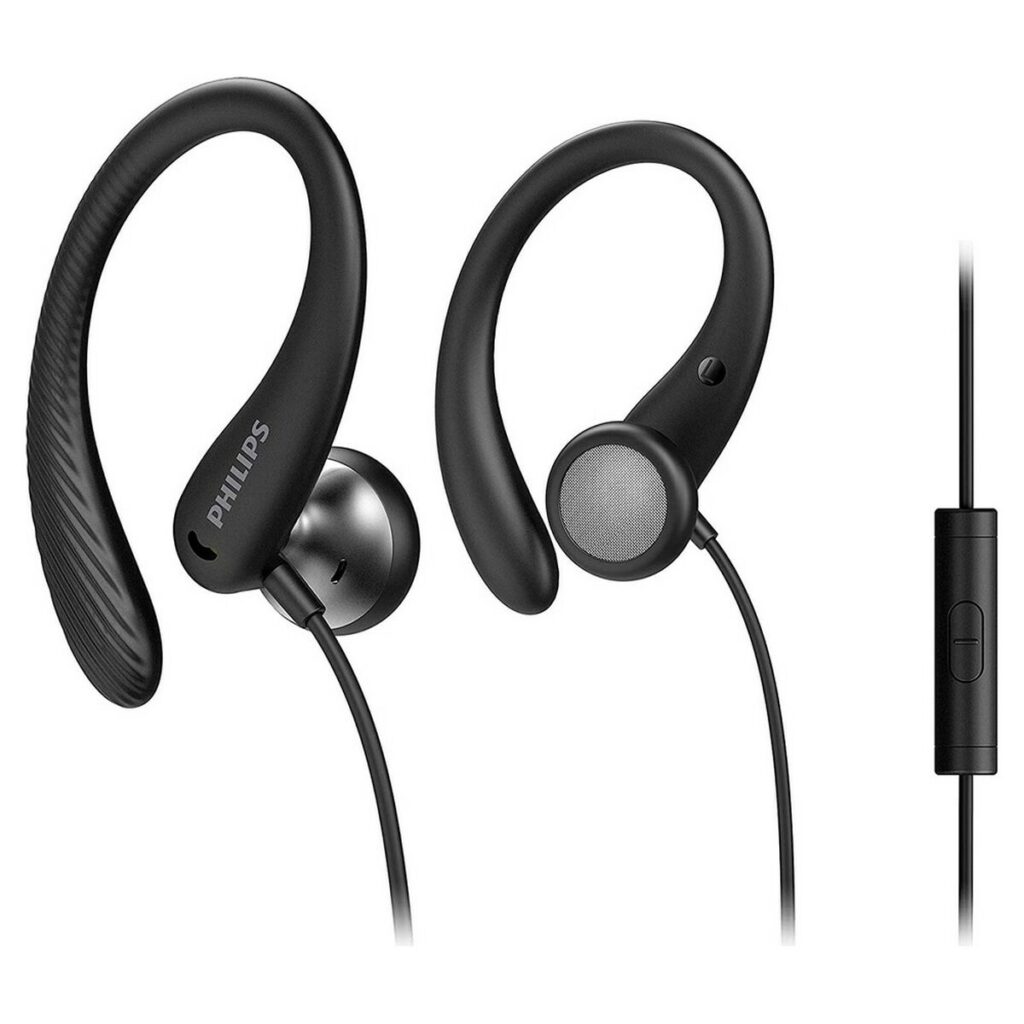 Αθλητικά Ακουστικά Philips Μαύρο