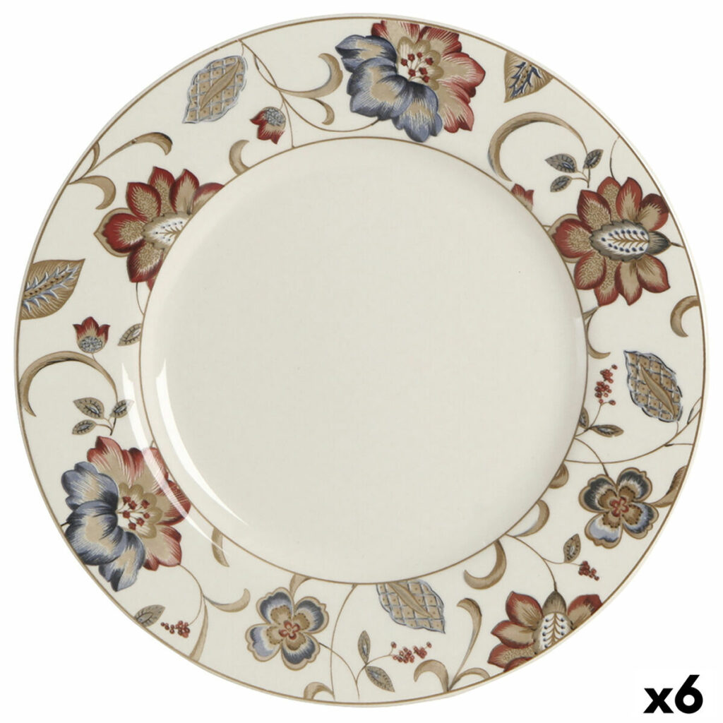 Επίπεδο πιάτο Queen´s By Churchill Jacobean Λουλουδάτο Κεραμικά Kjøkkentøy (x6)