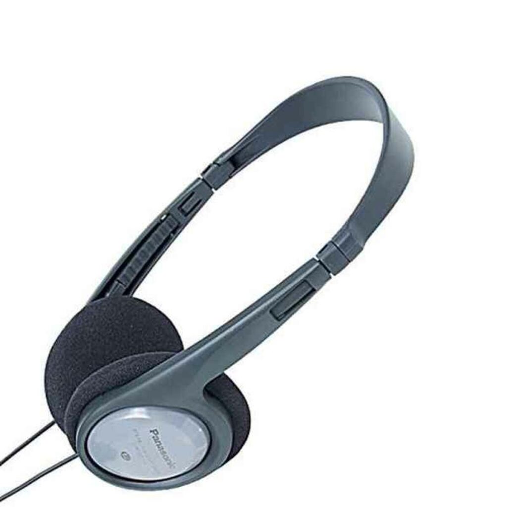 Ακουστικά Κεφαλής Panasonic RPHT090EH Ενσύρματο Ασημί Μαύρο Γκρι 16 Hz-22kHz