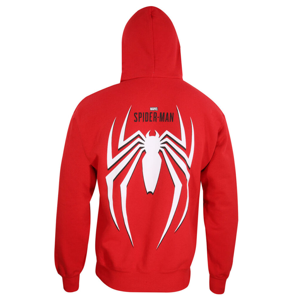 Unisex Φούτερ με Κουκούλα Spider-Man Spider Crest Κόκκινο