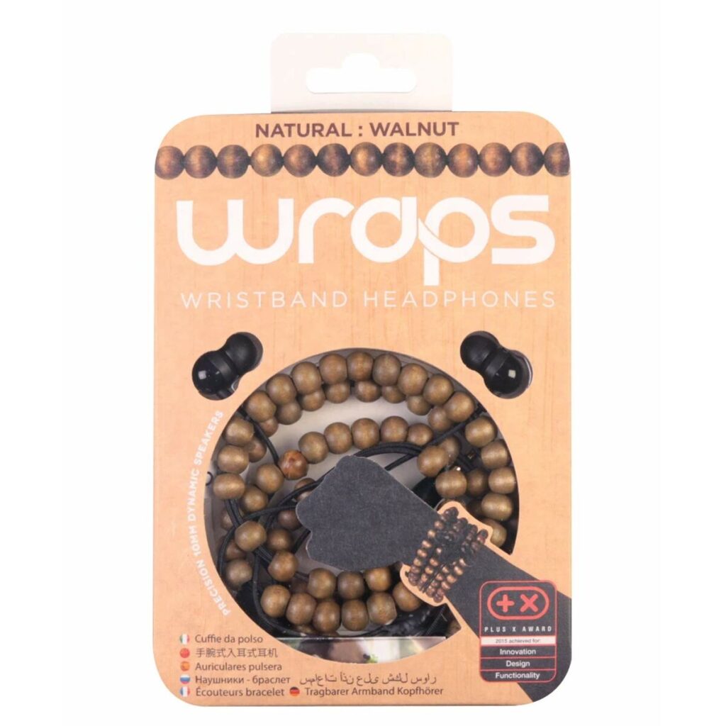 Ακουστικά με Μικρόφωνο Wraps Natural Walnut