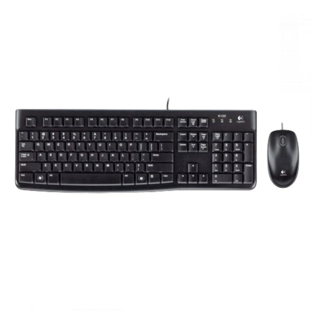 Πληκτρολόγιο Logitech Desktop MK120 Μαύρο γαλλικά AZERTY AZERTY