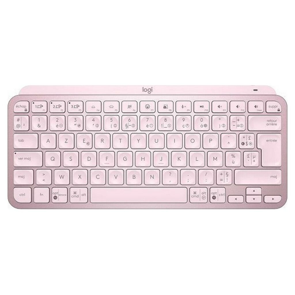 Ασύρματο Πληκτρολόγιο Logitech MX Keys Mini Ροζ γαλλικά AZERTY