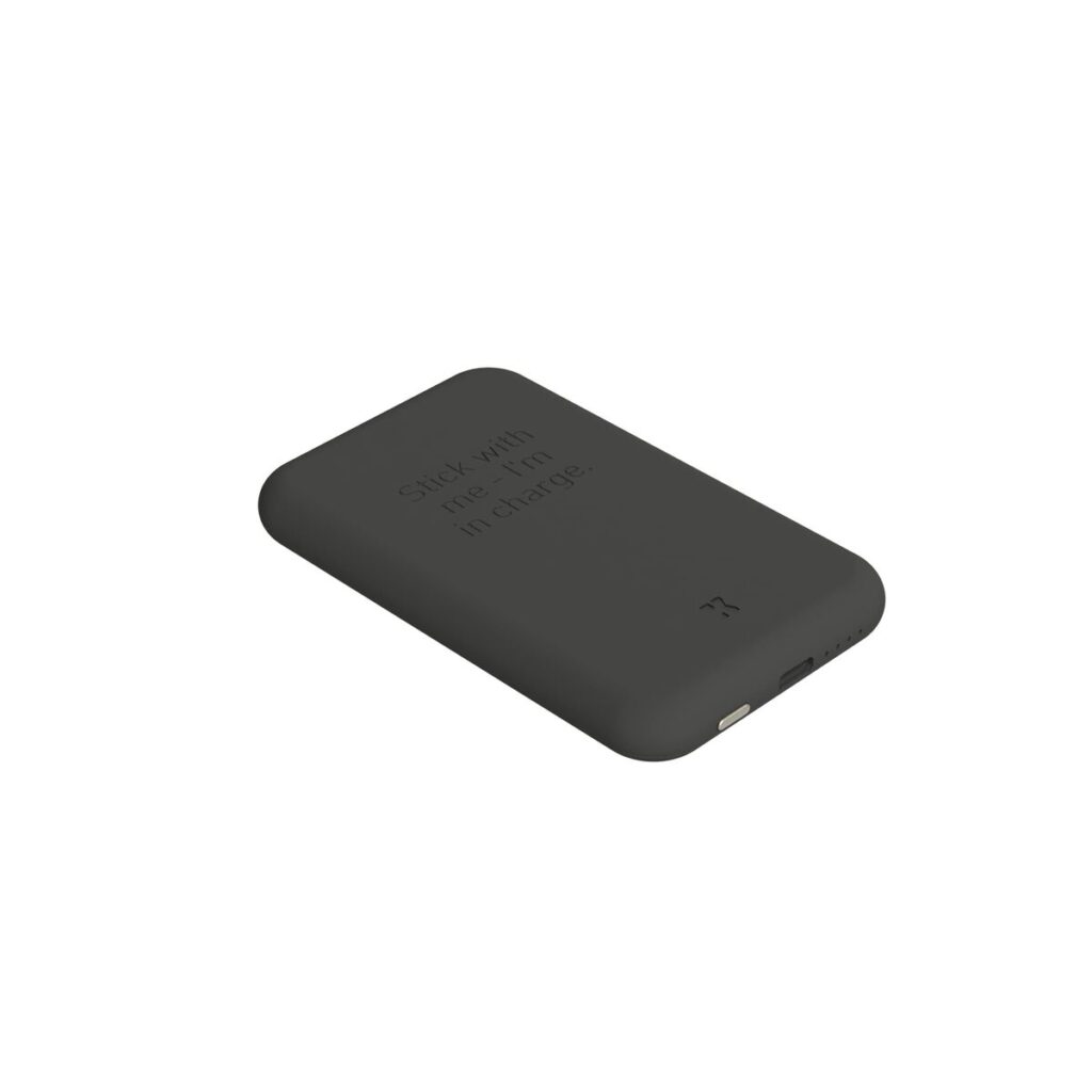 Power Bank με Ασύρματο Φορτιστή Kreafunk Μαύρο 5000 mAh