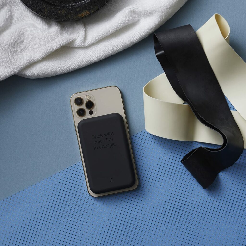 Power Bank με Ασύρματο Φορτιστή Kreafunk Μαύρο 5000 mAh