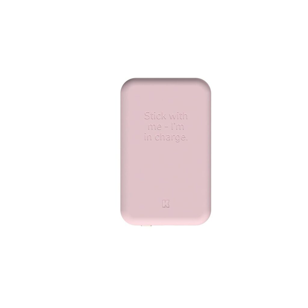 Power Bank με Ασύρματο Φορτιστή Kreafunk Ροζ 5000 mAh