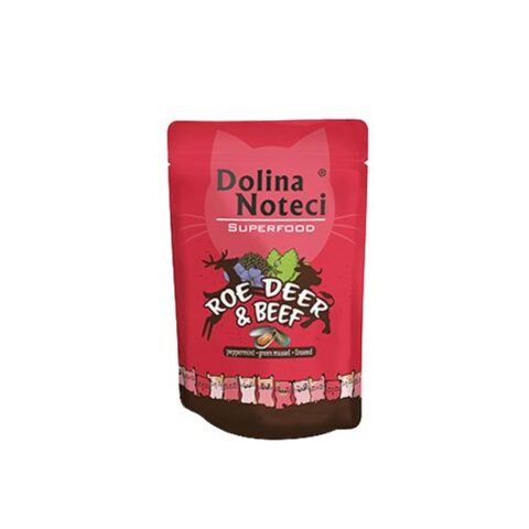 Γατοτροφή Dolina Noteci Superfood Κοτόπουλο Βόειο κρέας Ελάφια 85 g