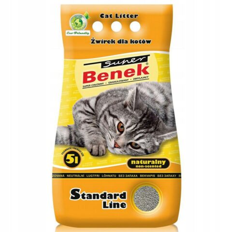 Αμμος για Γάτες Super Benek Standard Natural 5 L