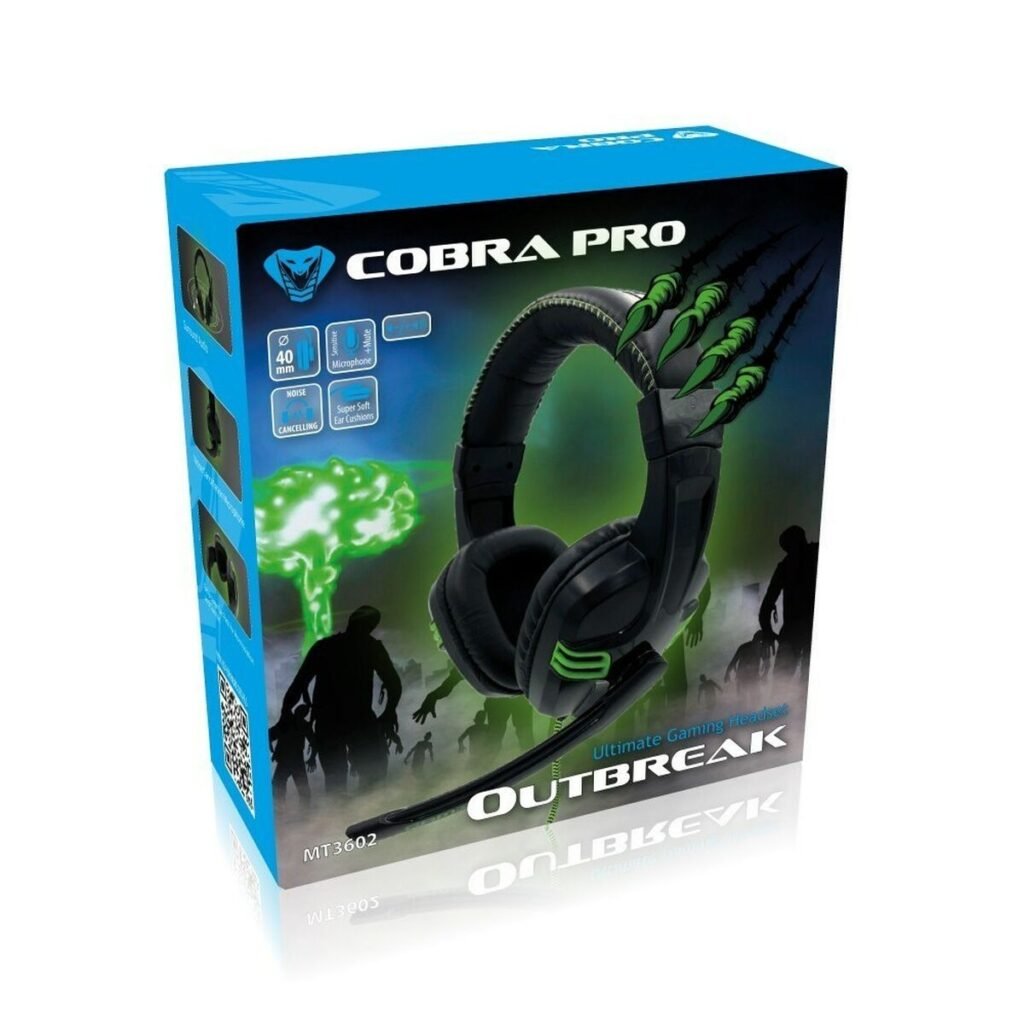 Ακουστικά με Μικρόφωνο Media Tech COBRA PRO OUTBREAK MT3602 Μαύρο