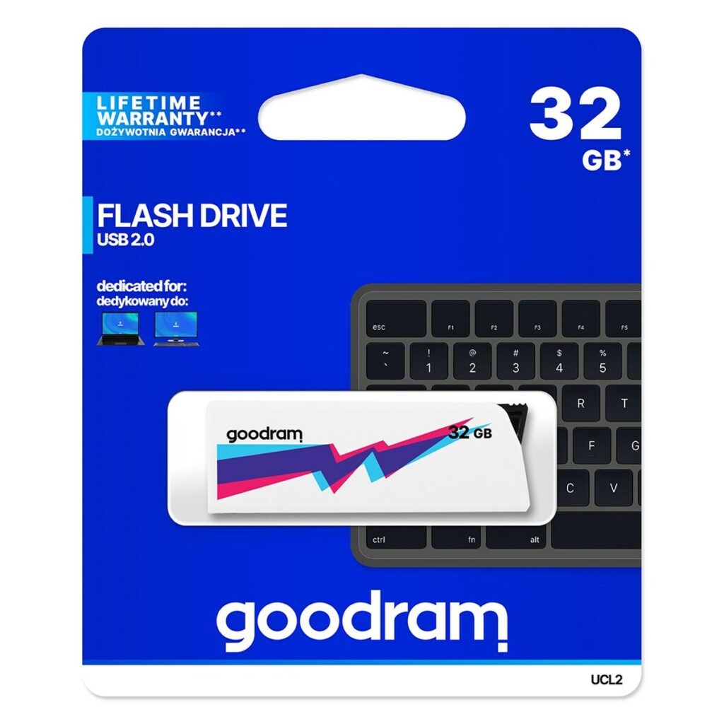 Στικάκι USB GoodRam UCL2 Μπλε Λευκό Μαύρο 32 GB