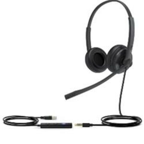 Ακουστικά με Μικρόφωνο Yealink UH34 SE DUAL TEAMS Μαύρο