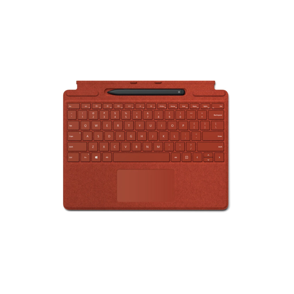Bluetooth Πληκτρολόγιο Microsoft 8X6-00032 Ισπανικό Qwerty Κόκκινο Poppy Red Ισπανικά