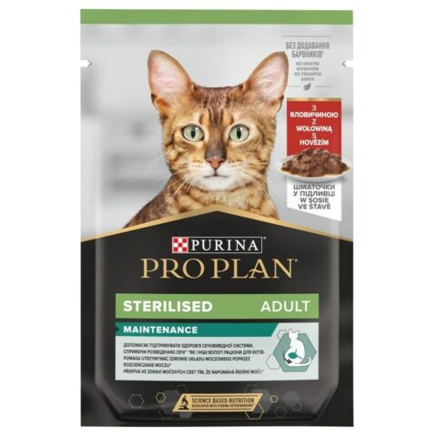 Γατοτροφή Purina Pro Plan Cat Sterilised Βόειο κρέας 85 g