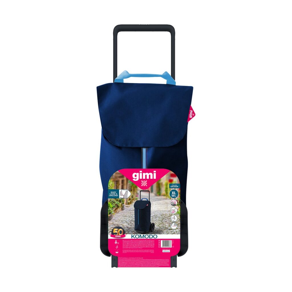 Καροτσάκι Αγορών Gimi Komodo Μπλε 50 L