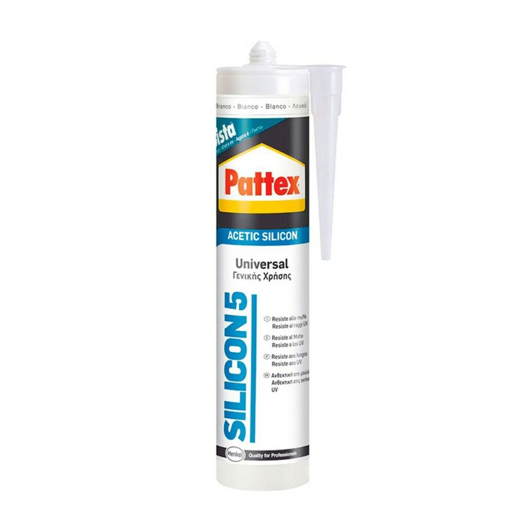 Σιλικόνη Pattex Silicon 5 Καθολικό Λευκό 280 ml