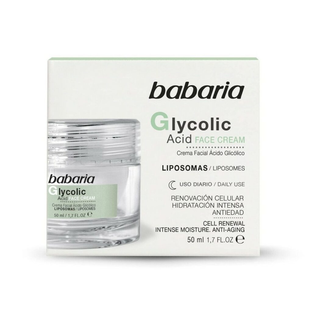 Αναζωογονητική Κρέμα Babaria Glycolic Acid γλυκολικό οξύ 50 ml