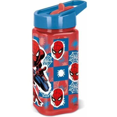 Μπουκάλι νερού Stor Spiderman Midnight Flyer πολυπροπυλένιο 530 ml Μπλε Κόκκινο