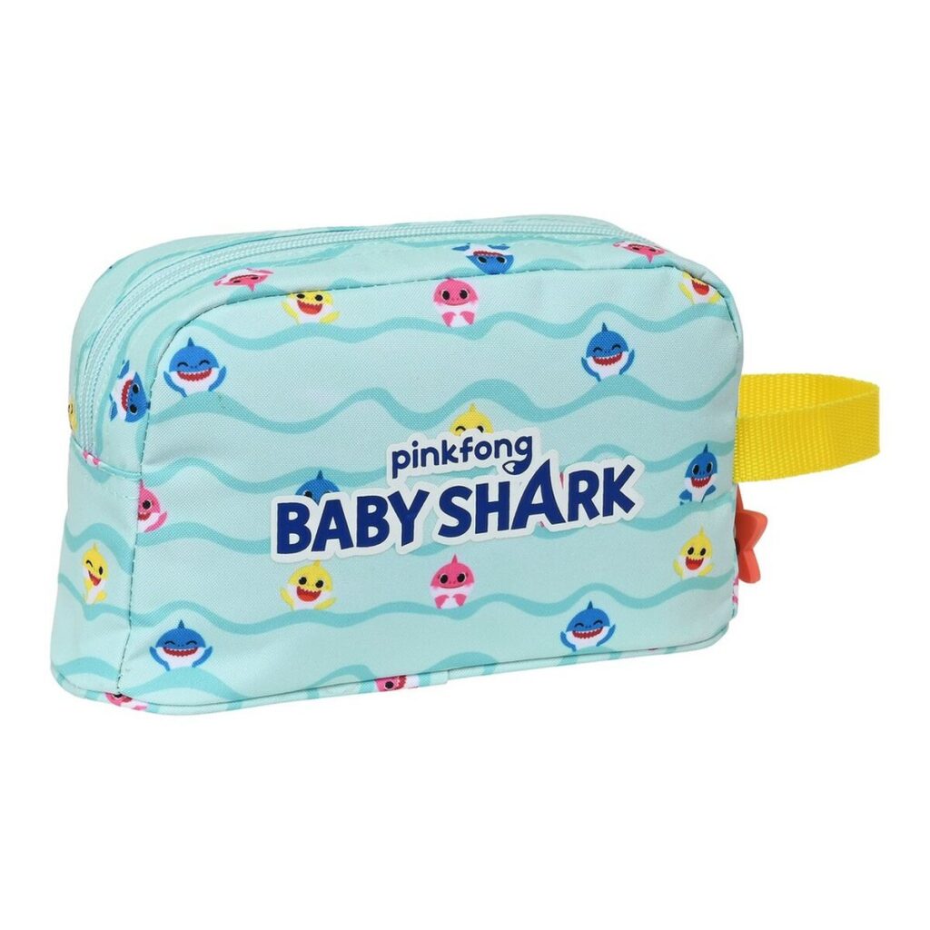 θερμική Θήκη Μεταφοράς Σνακ Baby Shark Beach Day Κίτρινο Ανοιχτό Μπλε (21.5 x 12 x 6.5 cm)