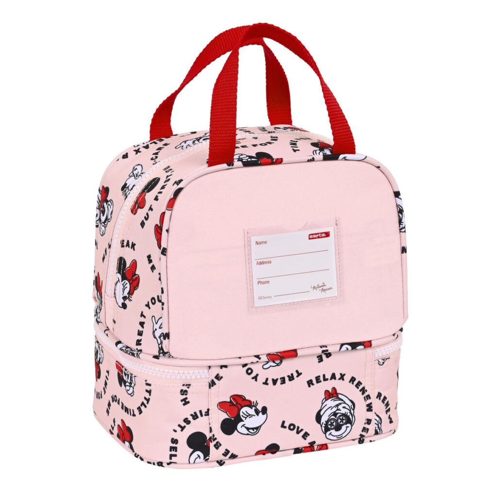 Τσάντα Γεύματος Minnie Mouse Me time Ροζ 20 x 20 x 15 cm