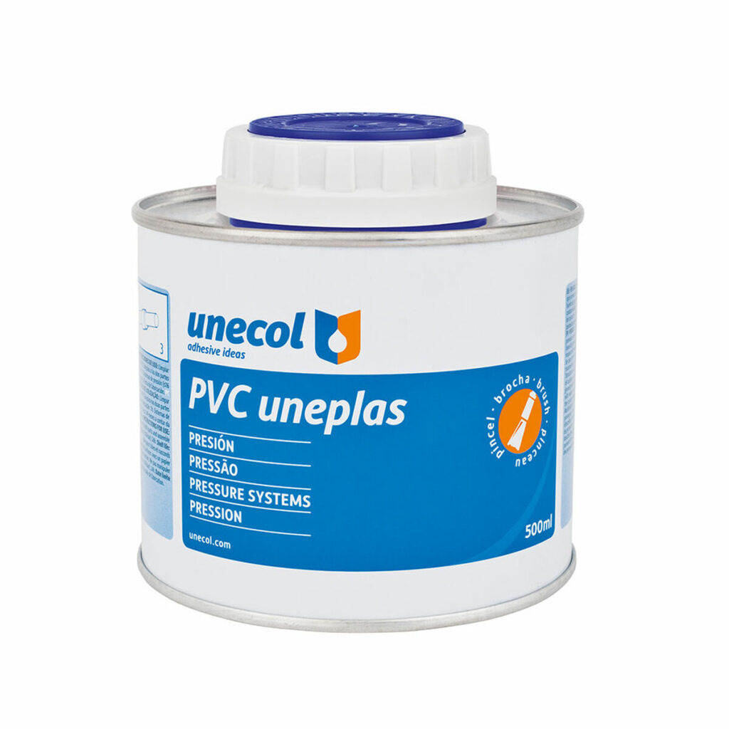 Adhesive for PVC pipe Unecol Uneplas A2041 Πινέλο 500 ml