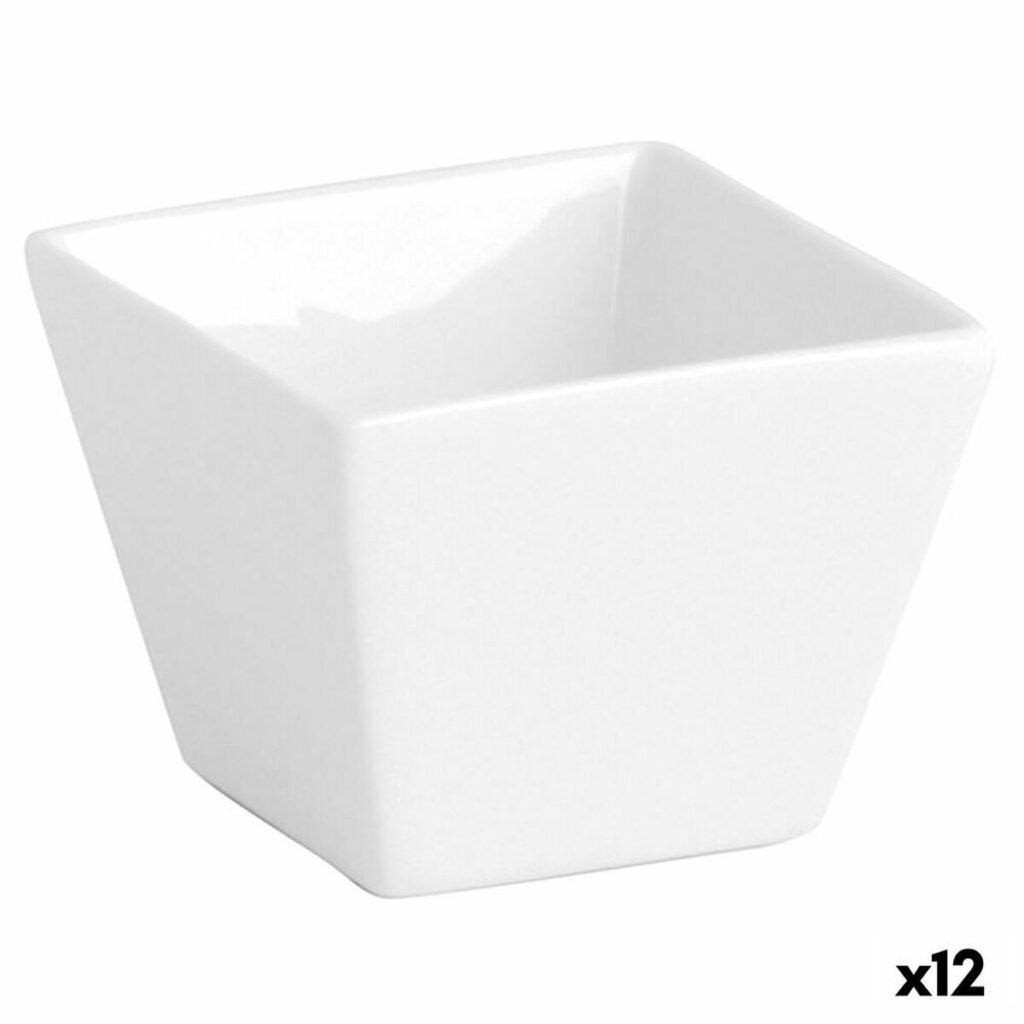 Δίσκος για σνακ Quid Chef Λευκό Κεραμικά (12 Μονάδες) (Pack 12x)