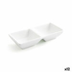 Δίσκος για σνακ Quid Select Λευκό Κεραμικά 15 x 7 cm (12 Μονάδες) (Pack 12x)