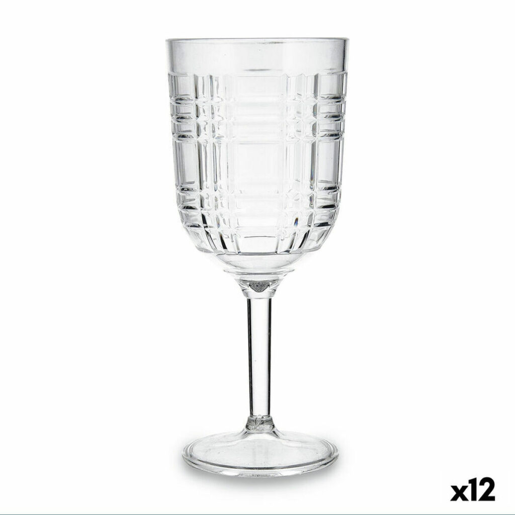 Ποτήρι κρασιού Quid Viba Διαφανές Πλαστική ύλη 420 ml (12 Μονάδες) (Pack 12x)
