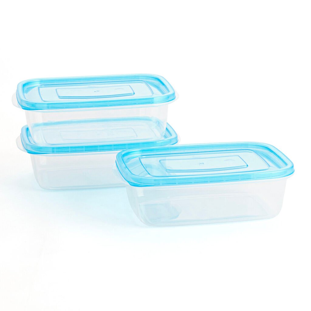 Σετ με Κυτία Γεύματος Quid Refresh 3 Τεμάχια Μπλε Πλαστική ύλη