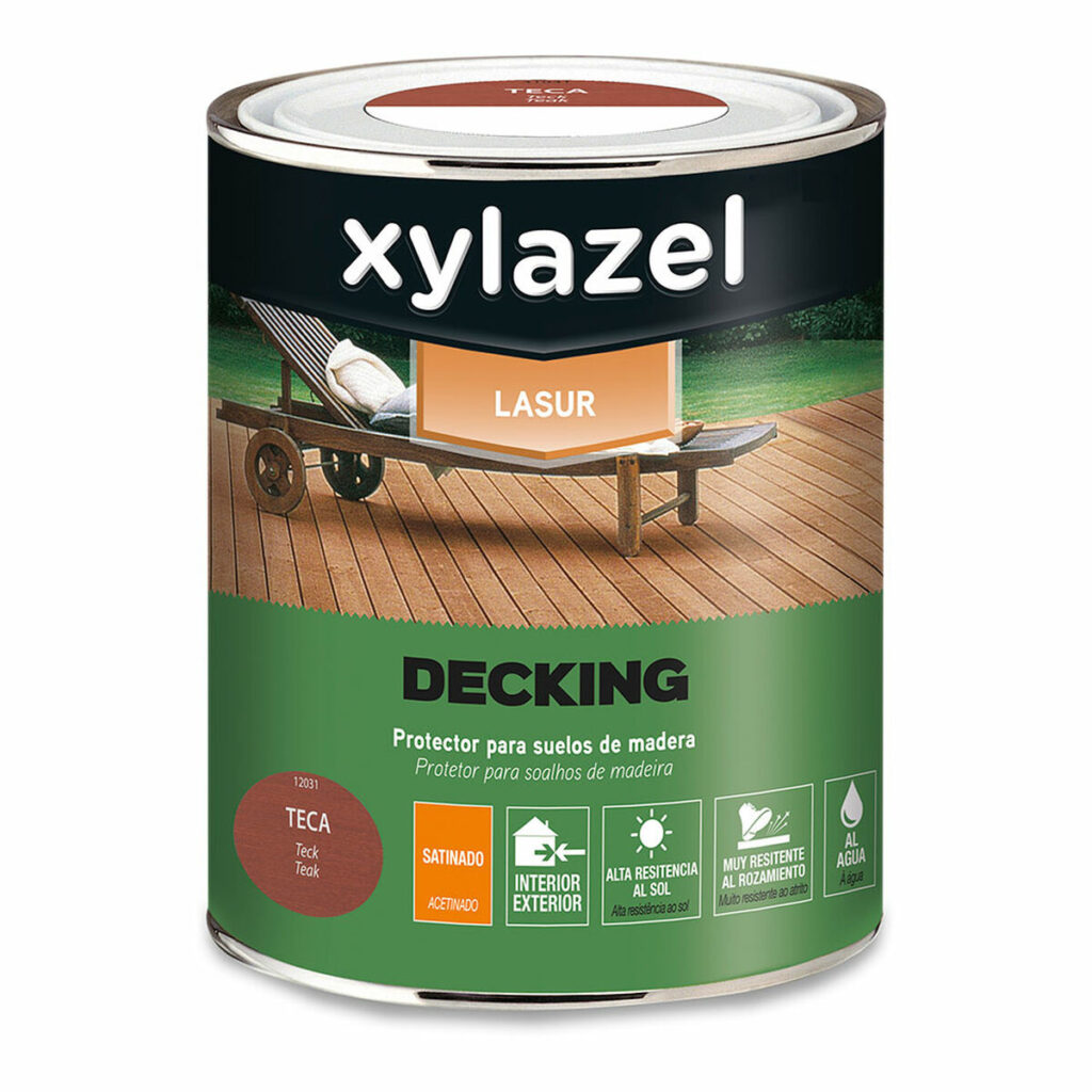 Προστατευτικό Λάδι Xylazel Decking Ξύλο Τικ 750 ml Σατέν