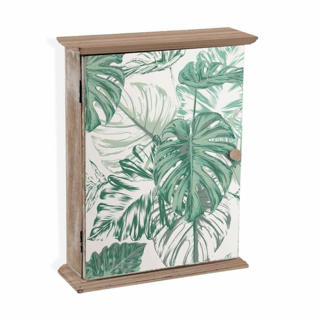 Διακοσμητικό κουτί Versa Mint Leaves Κλειδιά Ξύλο MDF (6