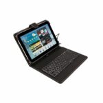 Θήκη Tablet και πληκτρολογιού Silver Electronics 111916040199 Ισπανικό Qwerty Μαύρο 9"-10.1"