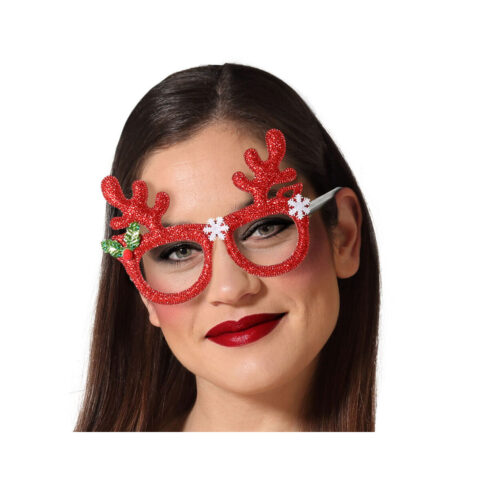Γυαλιά Φωτεινά Τάρανδος Κόκκινο Χριστουγεννιάτικο στεφάνι