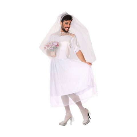 Αποκριάτικη Στολή για Ενήλικες Λευκό Γαμήλιο φόρεμα (2 Τεμάχια)