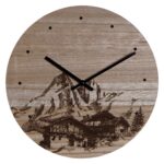 Ρολόι Τοίχου DKD Home Decor 8424001759712 Μαύρο Ξύλο Ξύλο MDF Βουνό 30 x 30 x 1