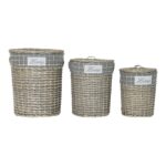 Καλάθι για τα Βρώμικα Ρούχα DKD Home Decor (3 pcs)