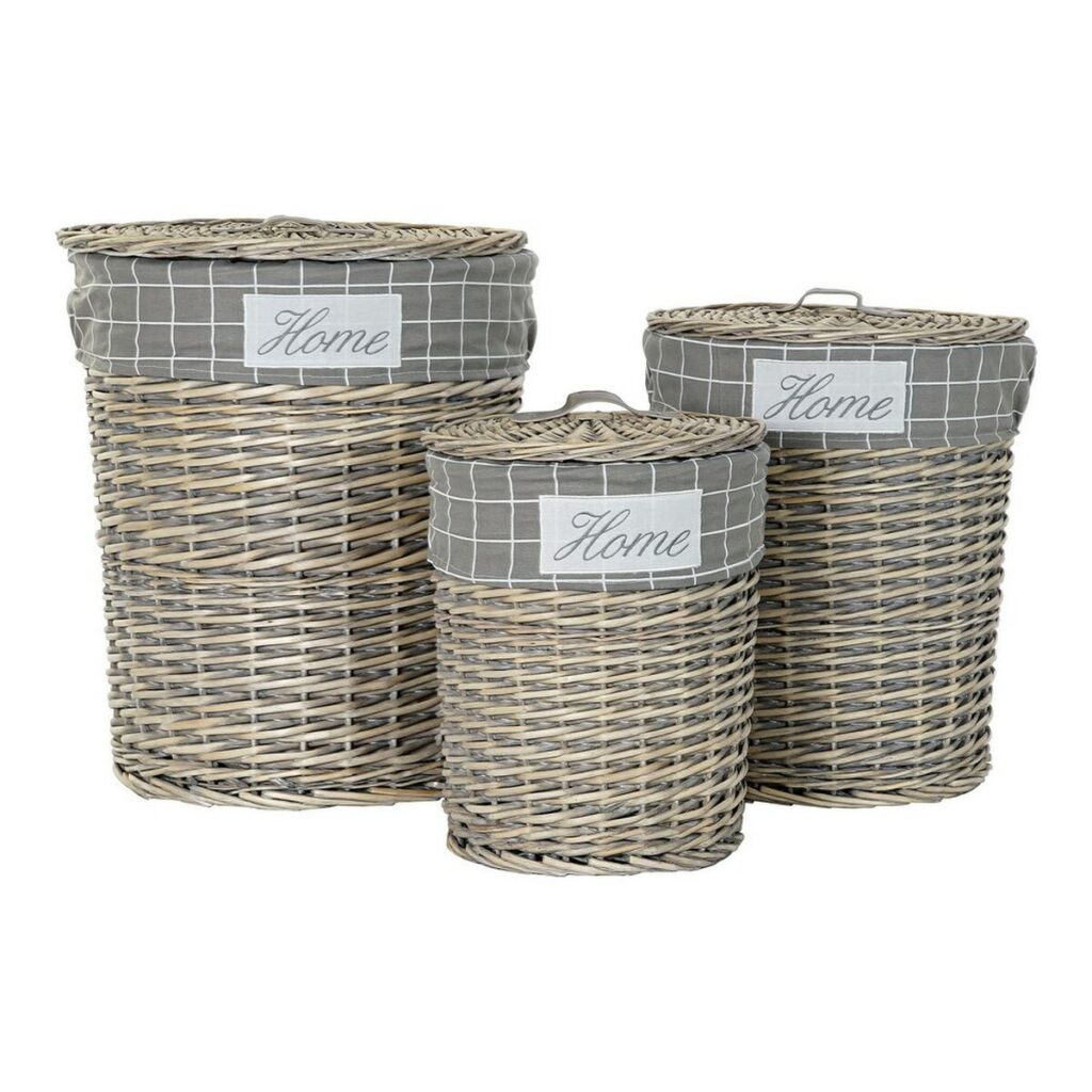 Καλάθι για τα Βρώμικα Ρούχα DKD Home Decor (3 pcs)