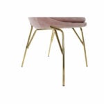 Καρέκλα Τραπεζαρίας DKD Home Decor Ροζ Χρυσό 60 x 60 x 85 cm