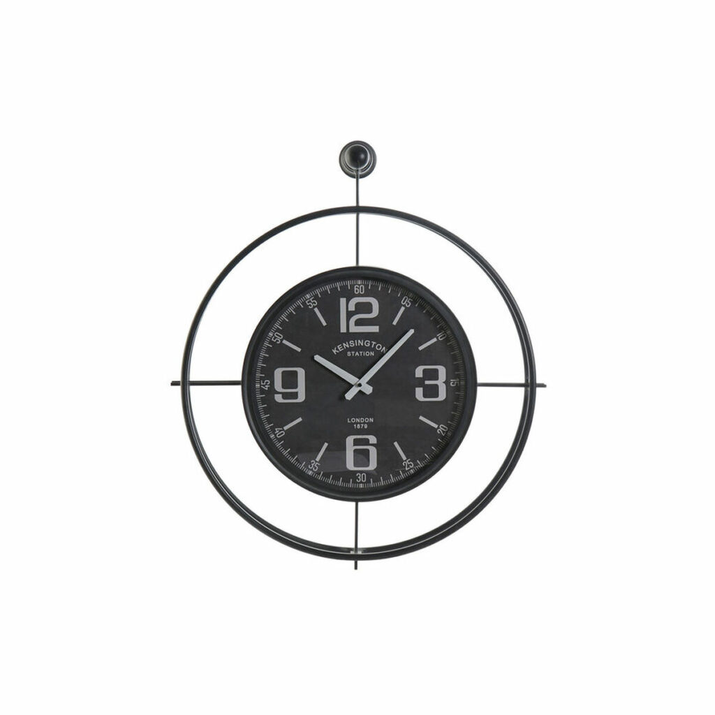 Ρολόι Τοίχου DKD Home Decor Μαύρο Κρυστάλλινο Σίδερο 64 x 9 x 73 cm