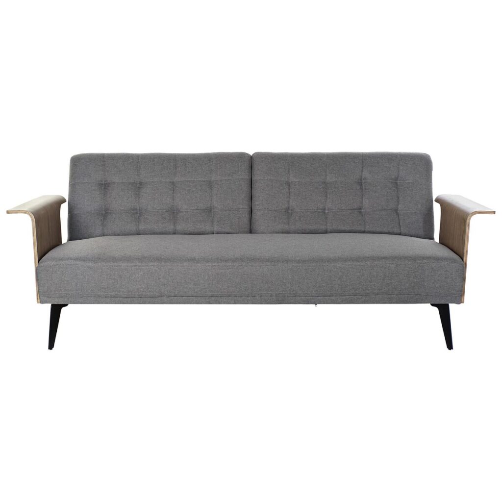 Καναπές-Κρεβάτι DKD Home Decor Καφέ Γκρι Μέταλλο Urban 203 x 87 x 81 cm