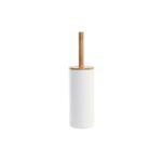 Βούρτσα Τουαλέτας DKD Home Decor Λευκό Φυσικό Bamboo πολυπροπυλένιο 9 x 9 x 35